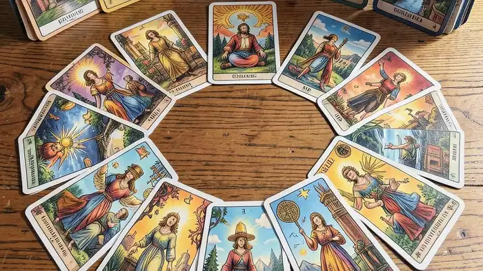 Расклад Таро на все сферы жизни на карьеру за границей — визуальная схема