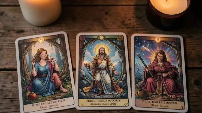 расклад Таро на три карты на друга изображение