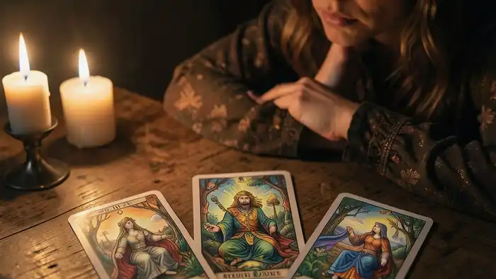 расклад Таро на три карты лень
