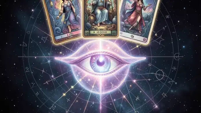 Расклад Таро на три карты на третий глаз – визуальная иллюстрация