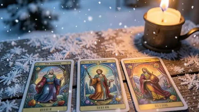 Расклад Таро на три карты на зиму — изображение карт