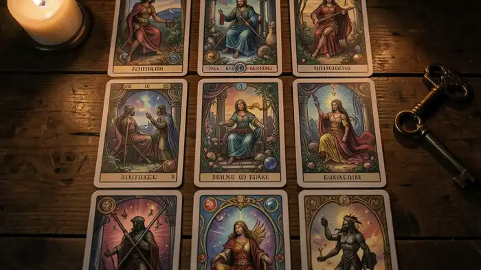Расклад Таро «на все сферы жизни» на потерянную вещь – карта с изображением расклада и потерянного ключа