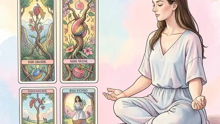 Расклад Таро «окно в будущее» на гормоны – визуальное изображение карт и гормональных символов