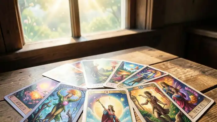 Расклад Таро окно в будущее на новую работу, изображение открывающегося окна в светлое будущее