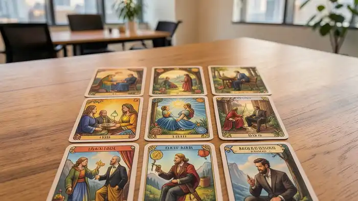 Расклад Таро «окно в будущее» на партнерство в бизнесе, изображение