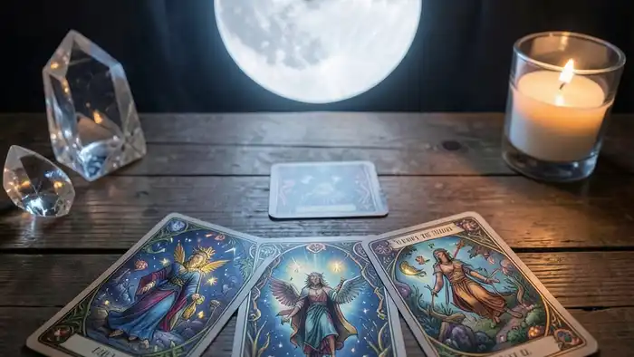 Расклад Таро «окно в будущее» под полнолунием