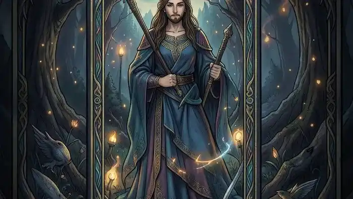 Расклад Таро "он и она" на налоги: карты Таро, финансовые символы, весы правосудия