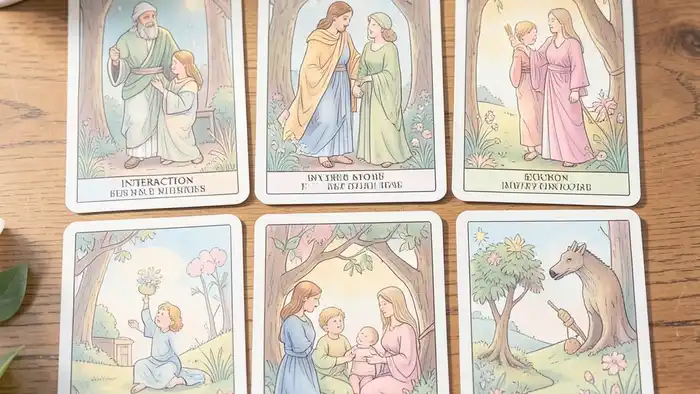 Расклад Таро «он и она» на ребенка – визуальная схема с семью картами