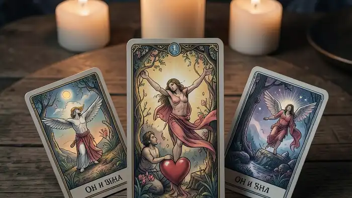 Расклад Таро «он и она» на свободу в отношениях, карта с символикой свободы