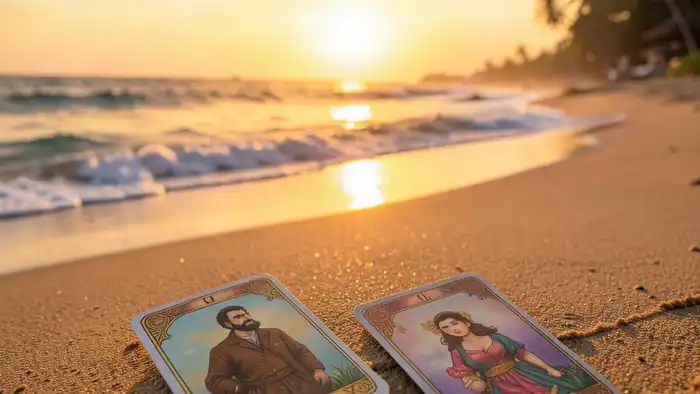 Расклад Таро «он и она» на Таиланд – карта на пляже