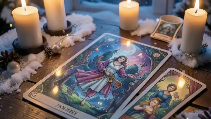 Расклад Таро он и она на январь – романтическая атмосфера