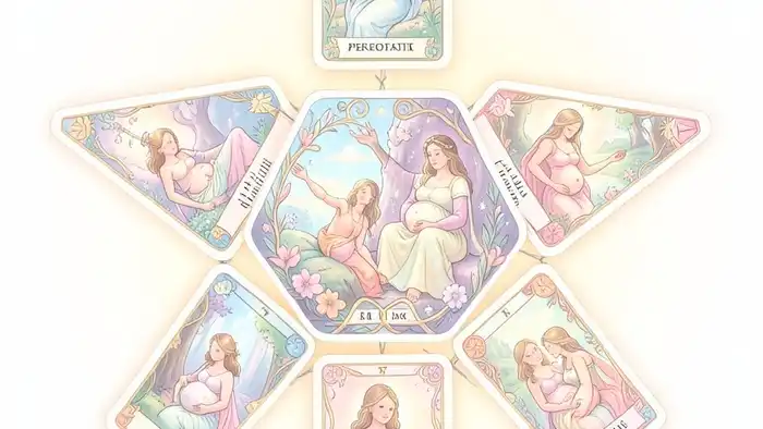 Расклад Таро «пентаграмма» на беременность – визуальная схема