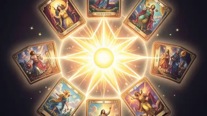 Расклад Таро «пентаграмма» на благословение – изображение пентаграммы из карт
