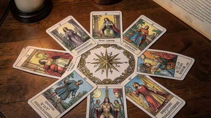 Расклад Таро Пентаграмма на нотариуса – визуальное изображение