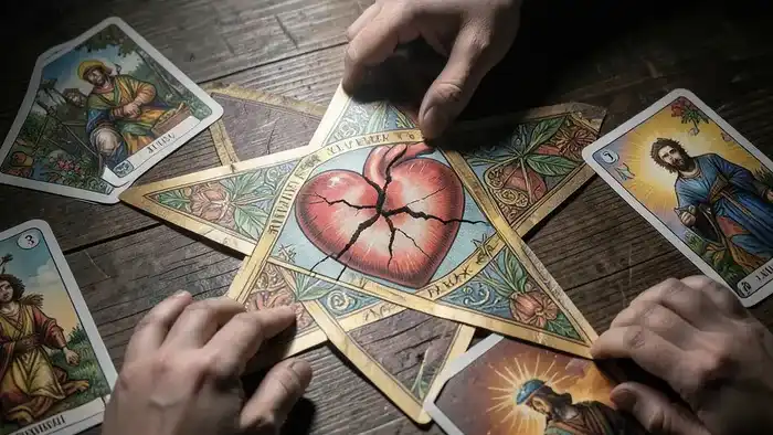 Расклад Таро Пентаграмма на предательство друга — карты, выложенные в форме пятиконечной звезды для анализа ситуации.