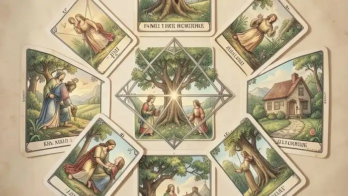 расклад Таро пентаграмма семейное наследие