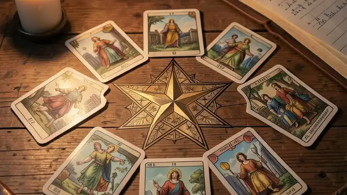 Расклад Таро «пентаграмма» на закрытие бизнеса – визуальная схема