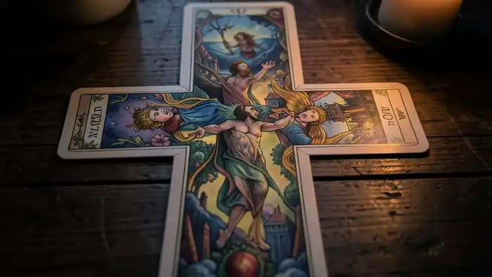 Расклад Таро «перекресток» на холодность партнёра, изображение