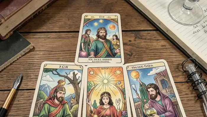 Расклад Таро «пирамида» на научную работу – визуальная схема