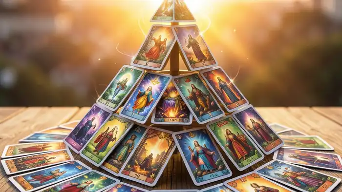 Расклад Таро «пирамида» на олимпиаду – карта в центре и четыре вокруг, символизирующие успех