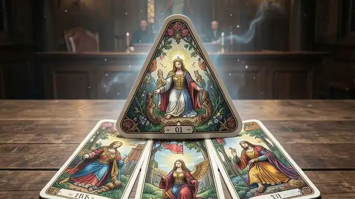 Расклад Таро «пирамида» — схема с пятью картами в виде пирамиды