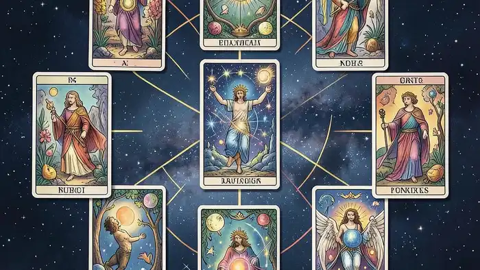 Расклад Таро «планетарный» на анорексию — визуальное изображение