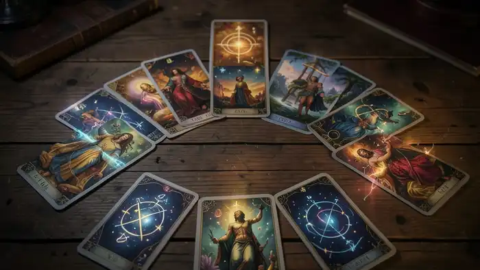 планетарный расклад Таро на богатство изображение