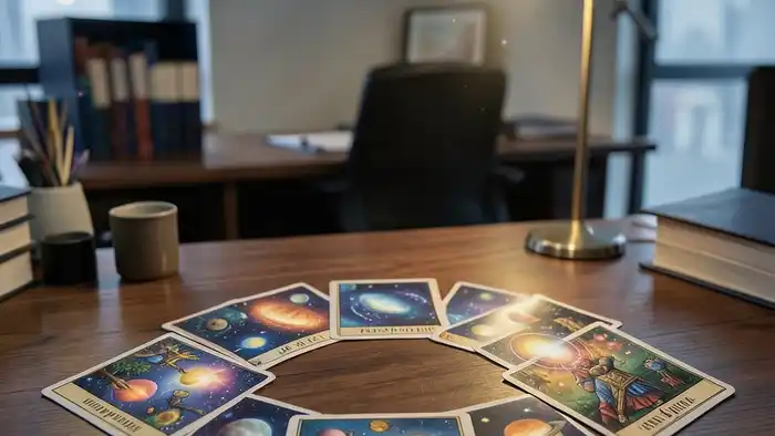 планетарный расклад Таро на работе изображение