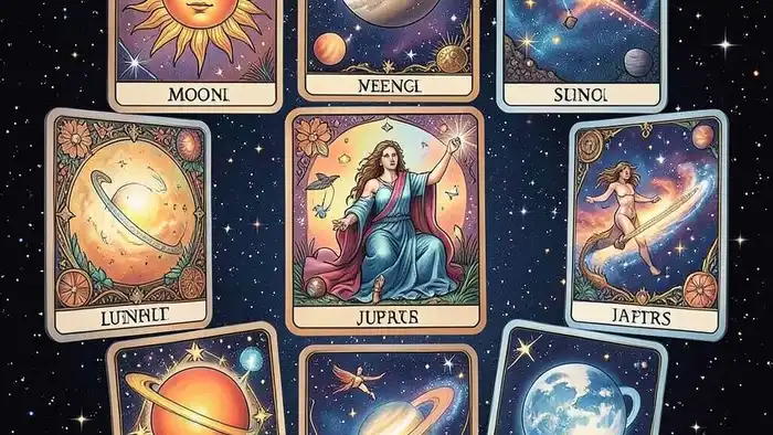 Расклад Таро «планетарный» на публичность – визуальное изображение