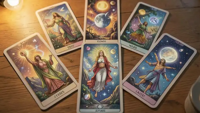 планетарный расклад Таро на самочувствие иллюстрация