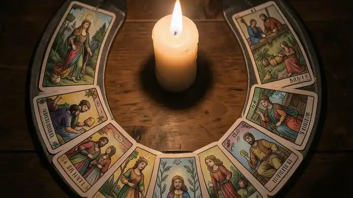 Расклад Таро подкова на развод – визуальная схема расклада