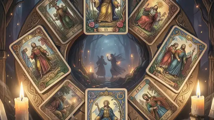 Расклад Таро «подкова» на самооценку – визуальная схема