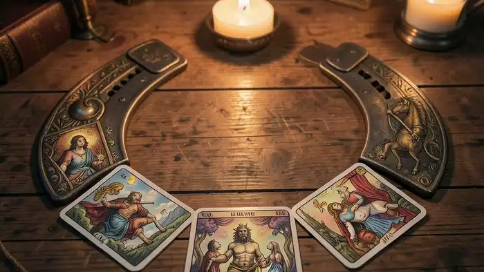 раскл��д Таро подкова на смену работы изображение