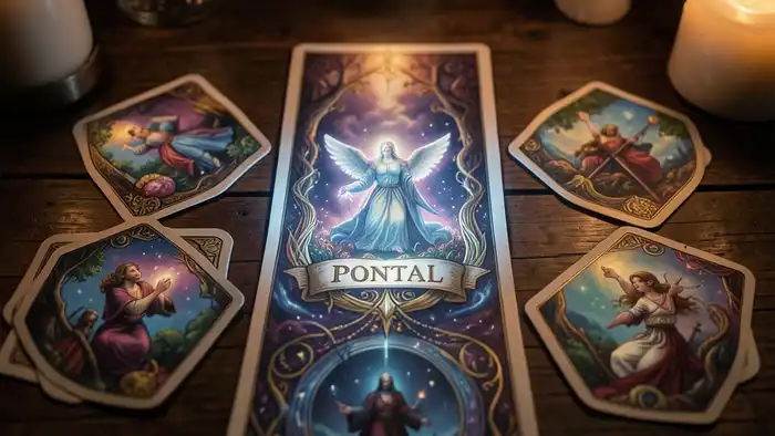 Расклад Таро «портал» на абьюз – визуальное изображение карты Портал, светящаяся в темноте