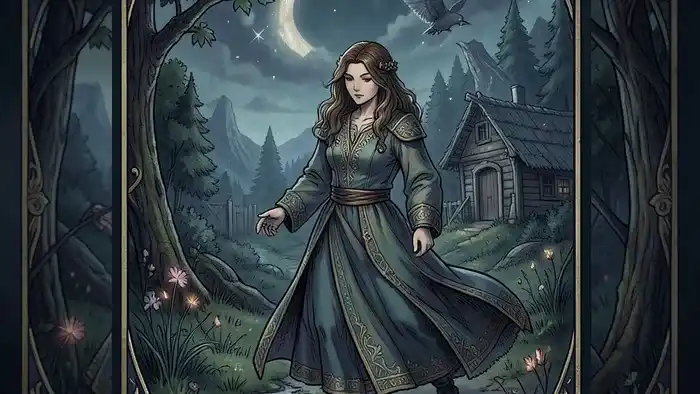 Расклад Таро Портал на переезд в деревню: карты на камне у деревенской калитки