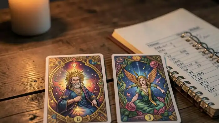 Расклад Таро портал на зарплату, визуальная схема