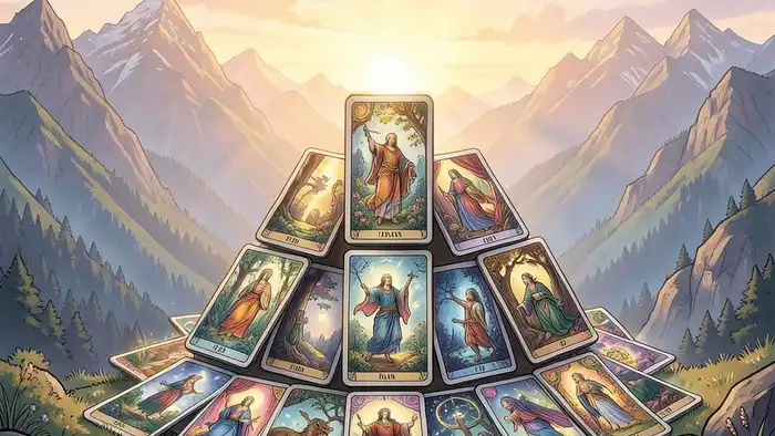 Расклад Таро «послание Вселенной» на горы – изображение