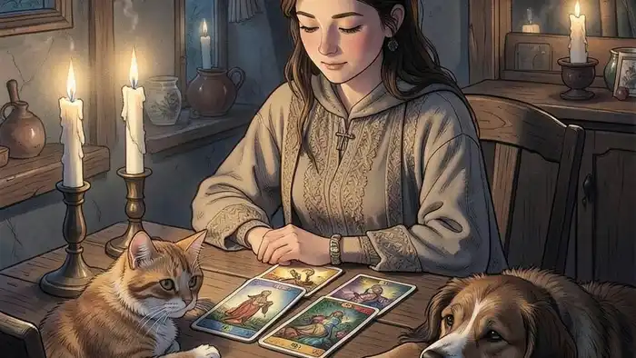 Расклад Таро «прошлое настоящее будущее» на домашних животных
