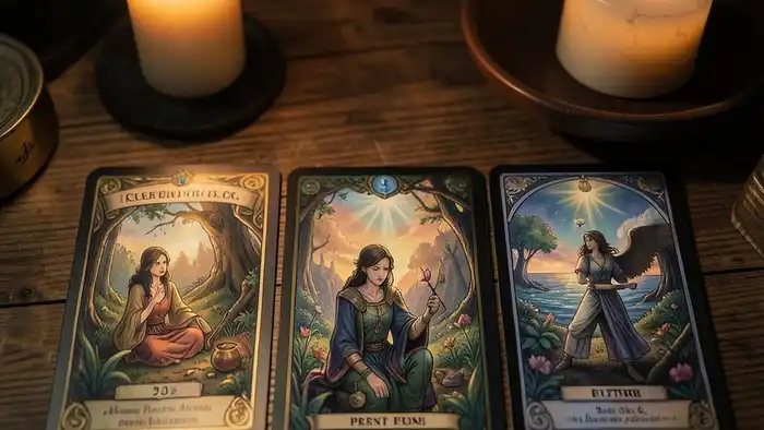 Расклад Таро «прошлое настоящее будущее» – карта карьерного вопроса