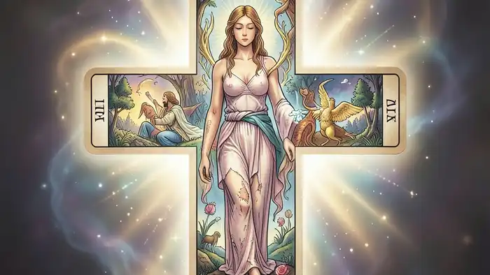 Расклад Таро простой крест на диагноз – визуальное представление