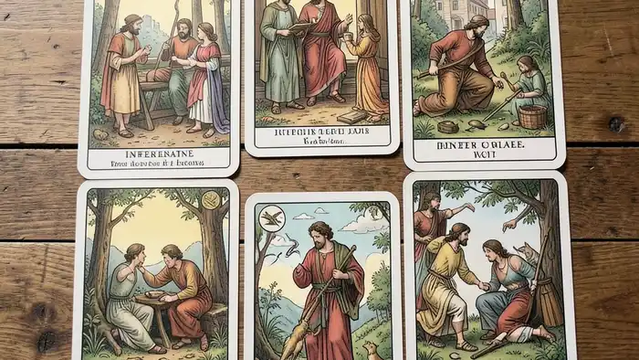 расклад Таро простой крест на наследственные проблемы изображение