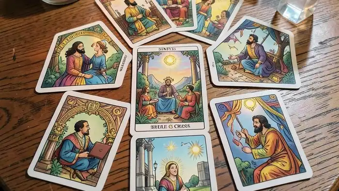 Расклад Таро простой крест на переговоры с партнёром