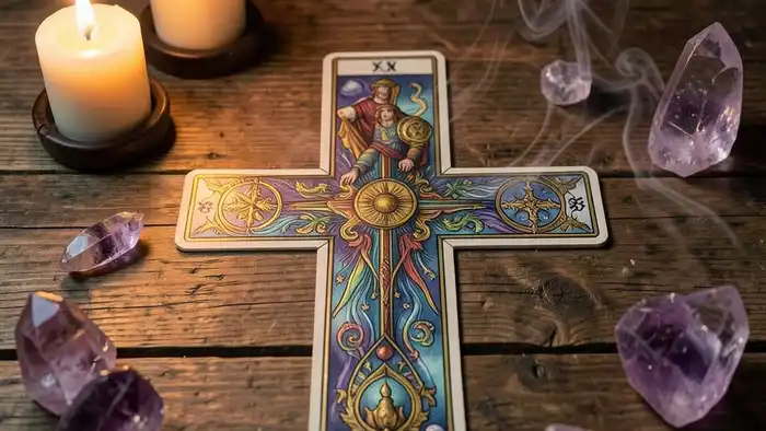 Расклад Таро простой крест на ритуал очищения