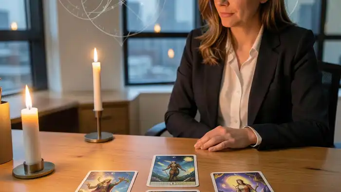 Расклад Таро «путь героя» на чувства к коллеге – визуальное изображение