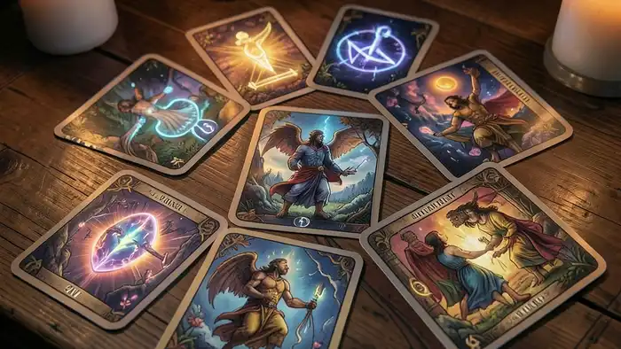 Раск��ад Таро путь героя на иммунитет, символы здоровья