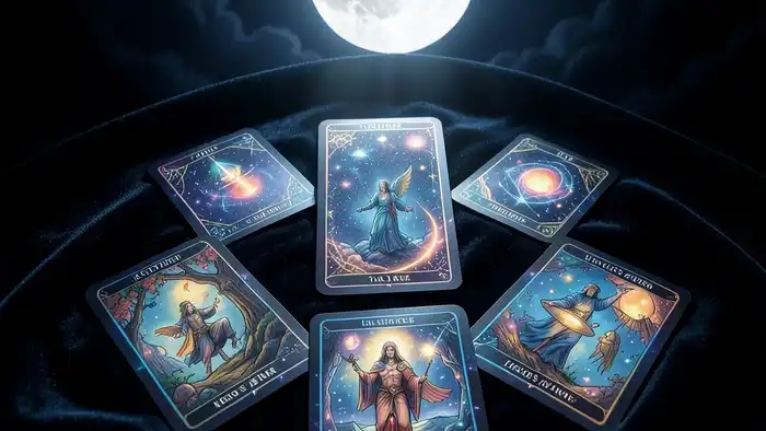 Расклад Таро путь героя на полнолуние – иллюстрация