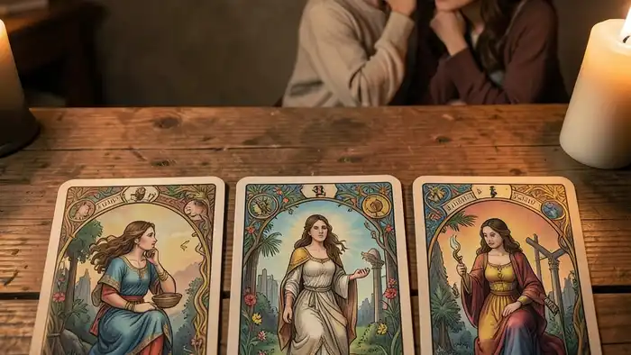 Расклад Таро «Путь героя» на ревность жены – визуальная схема