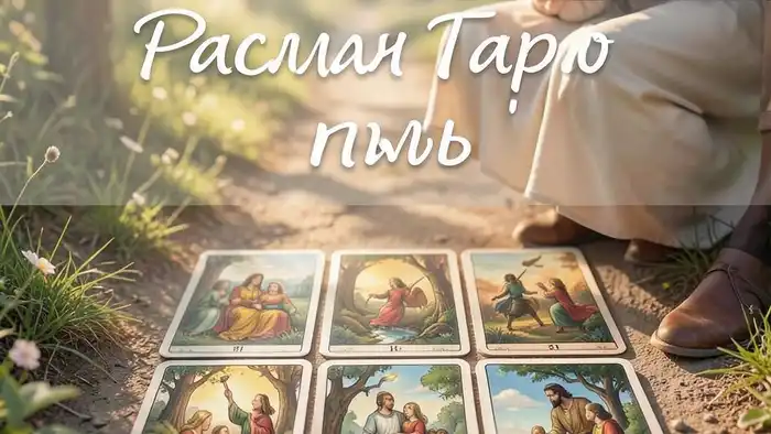 Расклад Таро путь – изображение семейной сцены с картами