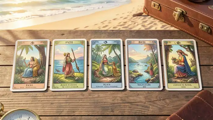 Расклад Таро путь на отпуск изображение