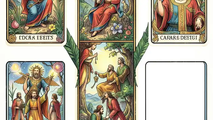 Расклад Таро «развилка» на дисциплину – визуальная схема